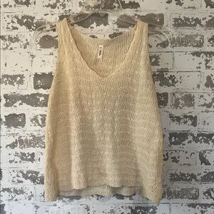 Wishlist Cream Knit Women's Tank Top
